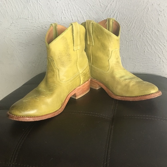 lime green cowboy boots